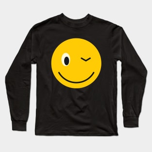 Winking smiley Long Sleeve T-Shirt